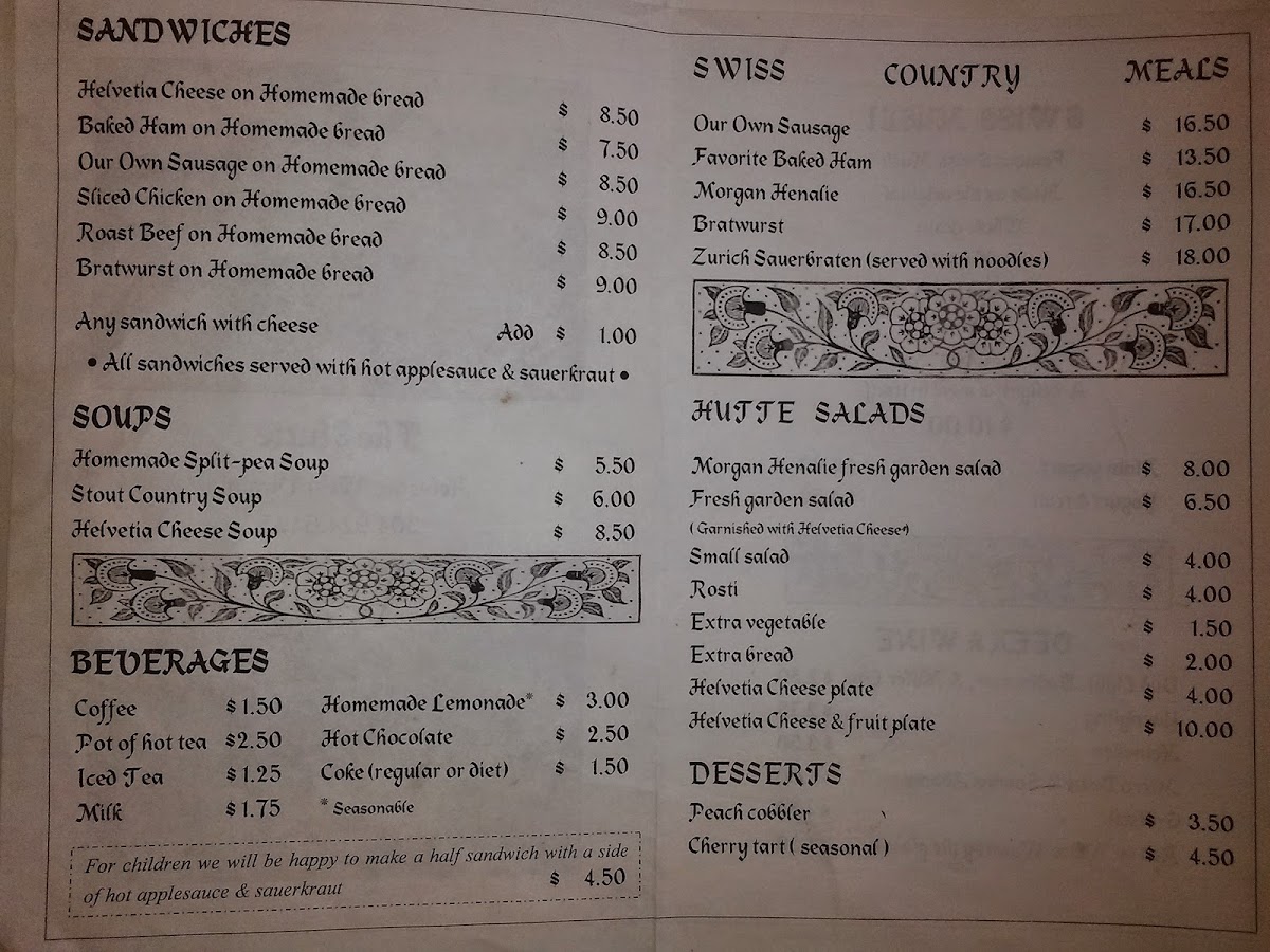 Menu The Hütte Restaurant-10