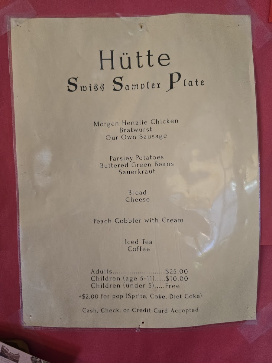 Menu The Hütte Restaurant-2