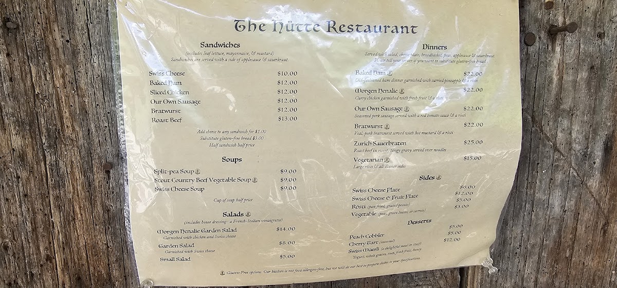 Menu The Hütte Restaurant-6