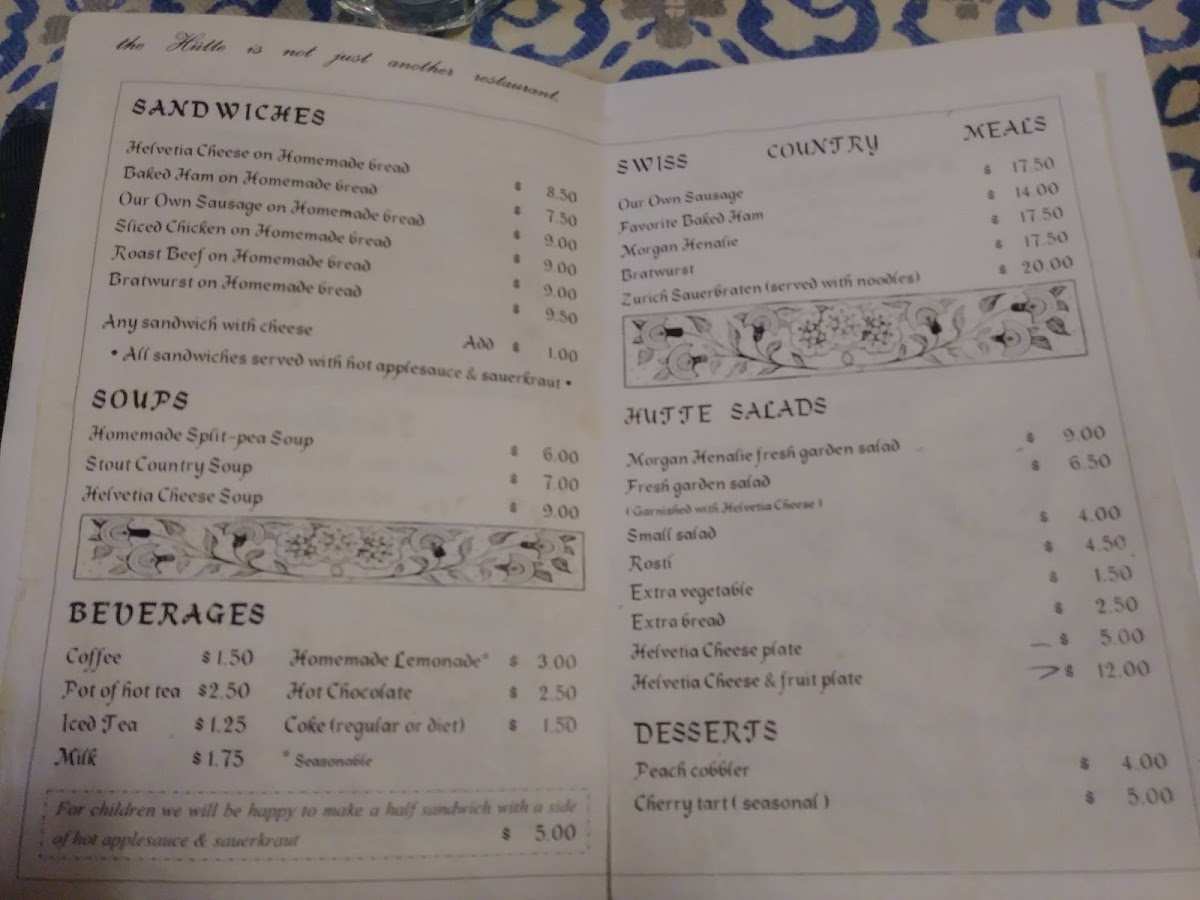 Menu The Hütte Restaurant-9